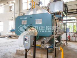 4噸WNS冷凝式燃氣蒸汽鍋爐現場